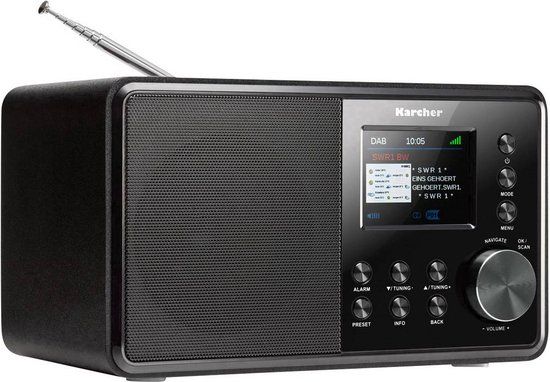 Karcher DAB 3000 Tafelradio DAB+ AUX Zwart