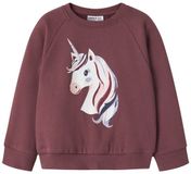 Name it sweater meisjes - bordeaux - NMFvenus - maat 98