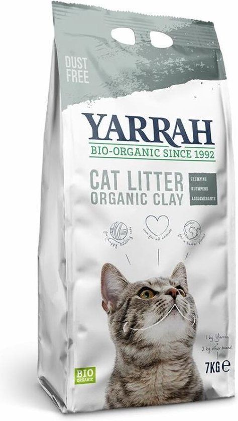Yarrah Biologische Kattenbakvulling - 7 l - Klontvormend - Klei