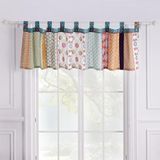 Greenland Home Fluwelen verfraaide raambehandeling, stof, tango, 84" B x 21" L (Pack van 1)