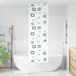 Maison Exclusive - Rideau de douche avec caisse intégrée, dimensions 80x240 cm, largeur du tissu : 76 cm