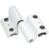 Fapim - Paumelle à clamer 2 lames type Grip+ paumelle de rainure européenne gauche (poignée à droite) gris aluminium