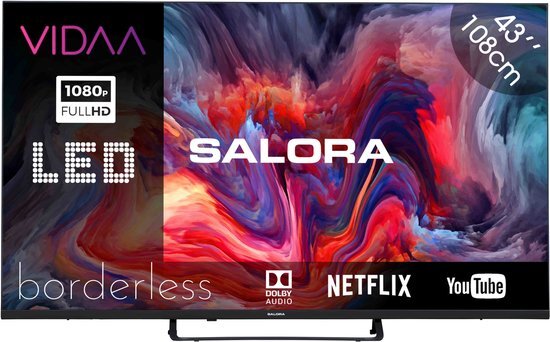 Salora FOD43FV - 43 Inch - Smart TV - Full HD - 2023 - VIDAA - Smart 43 inch tv