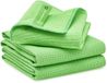 Geweldigschoon Raamdoekenset - Schoonmaakdoek en 2 droogdoeken - Microvezeldoeken - Maat M - Groen