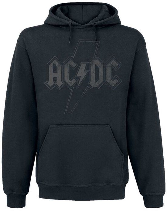 AC/DC AC/DC Logo Black Heren Trui met capuchon - zwart - 5XL