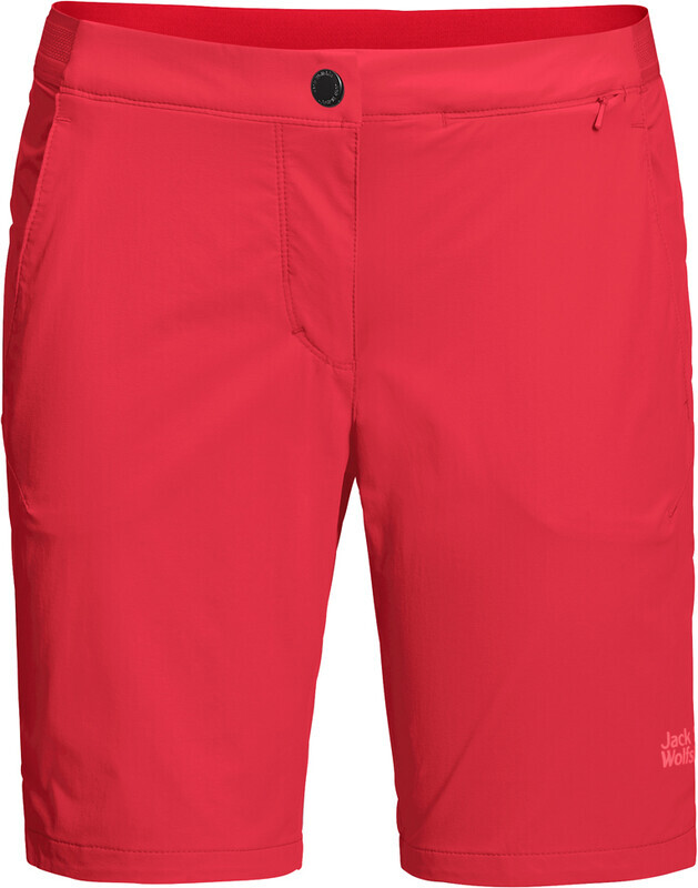 Jack Wolfskin Hilltop Trail Shorts Dames, tulip red EU 42 | L 2020 Trekking- & Wandelbroeken