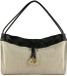 COCCINELLE Isabela Canvas Schoudertas Natural / Noir Beige