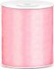 Merkloos Hobby/knutsel satijnen sierlint - roze - 10 cm x 25 mtr - cadeau lint