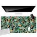 BABACO Bureauonderlegger Flowers 058 zwart, antislip, 80 x 40 cm