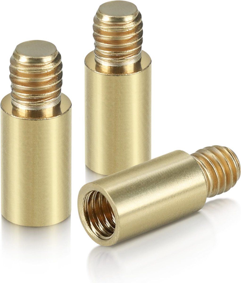 kwmobile gewichtjes voor dartpijlen - Set van 3 in goud - 1,5 gram - Voor 2BA pijlen