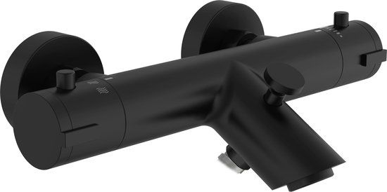 SCHÜTTE London Thermostatische Badkraan - Zwart Mat - 150 mm Hartafstand