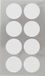 Merkloos / Sans marque Rico Design Gmbh & Co. Kg Hobby stickers - 64x stuks - witte ronde stickers - Kantoor stickers - Scrapbook - knutselmateriaal