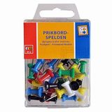 SOHO Prikbordspelden – Spelden voor prikbord – Pushpins – 30 stuks – Kunststof – Gekleurde Prikbordspelden