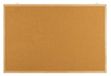 OFFICER PRODUCTS Kurken prikbord / 90 x 60 cm / 1 stuk/Rechthoekig/Kurkbord/Kurkwand/Perfect voor thuis en kantoor/Prikbord met houten frame