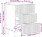 vidaXL Table de chevet chêne fumé 43 x 41 x 66,5 cm Bois transformé