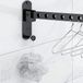Equivera sèche-linge mural - Noir - INOX - Pliable - Suspendable