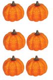 FIESTAS GUIRCA Set van 6 gelakte pompoenen (3,5 cm), Halloween-decoratie