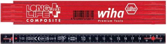Wiha 410 2005 Duimstok - 1,50 cm breed - 124 g - 15 mm breed - Weerbestendig