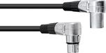 Omnitronic XLR kabel 3pin 3m 90° bk