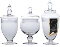 Intirilife Set van 3 Victoriaanse Stijl Snoeppotten