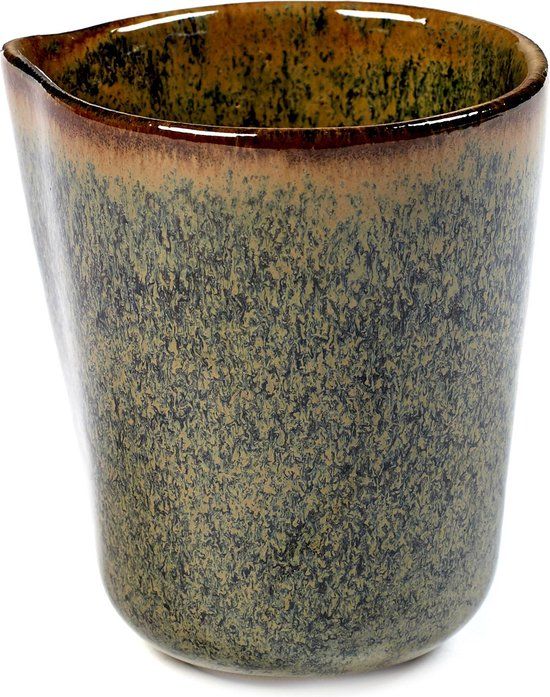 Serax Sergio Herman B5116221B Surface Karaf M Indi Grey - Keramiek - Groen - 7.5 cm