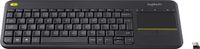 Logitech K400 Plus Wireless Touch Keyboard Black Spanish