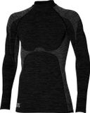 Heatkeeper Thermoshirt Lange Mouw Heren Premium Zwart Melange-XL