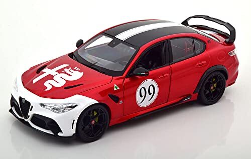 Bburago - Miniatuurauto uit de collectie, 11049R/W, Alfa Red White