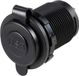 Tru Components TRU COMPONENTS TC-12114140 USB-A + USB-C inbouwbus verlicht, blauwe LED, rond Inhoud: 1 stuk(s)