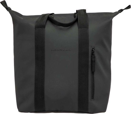 New Looxs Odense Kota Single Bike Bag - Black - 24L - Shopper with Zipper - Water Repellent