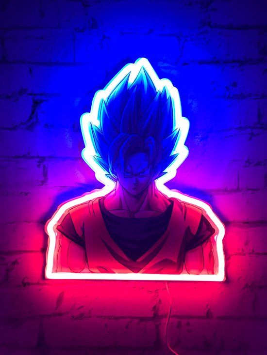 Teknofun Dragon Ball Z Goku Wandlamp - 30 cm - LED - RGB