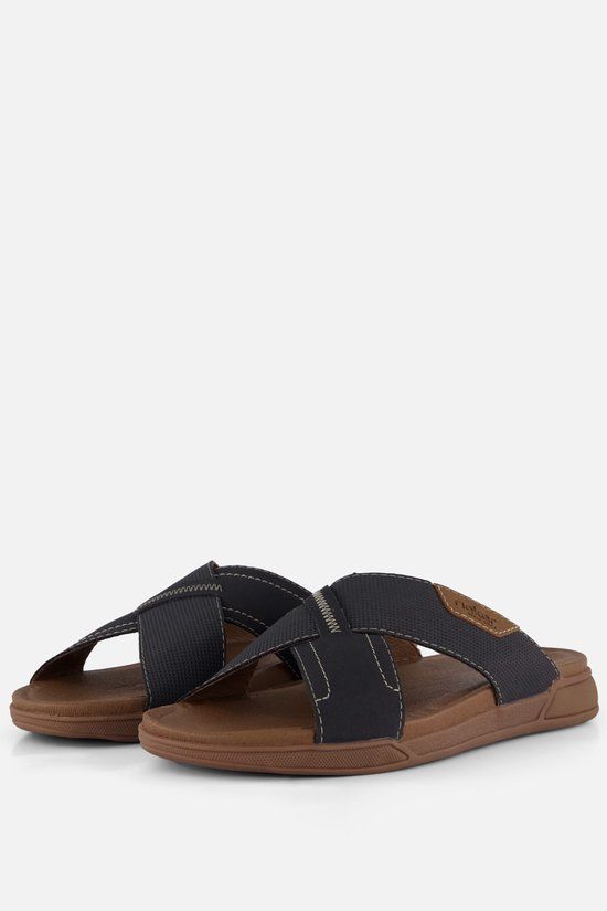 Rieker Slippers blauw H-leest Synthetisch - Maat 41