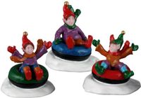 Lemax - Snow Tubers - Set van 3