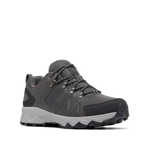 Columbia Peakfreak 2 Outdry Leather Waterproof Low Rise Hiking Shoes, Grey (Ti Grey Steel x Dark Grey), 10 UK, Grafietgrijs