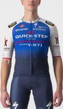 Castelli Maillot de cyclisme manches courtes Hommes Bleu Blanc - Quick-Step Alpha Vinyl CLIMBER'S 3.1 JERSEY BELGIAN BLUE WHITE-L