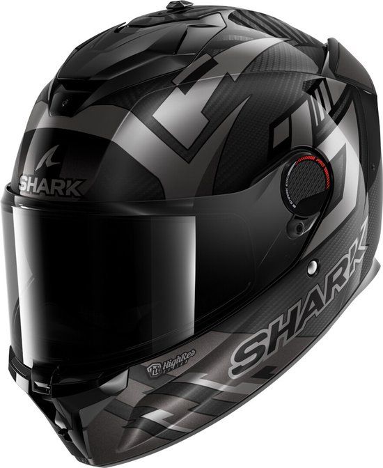 SHARK Spartan Gt Pro Carbon Zarco Track Racer Carbon Antraciet Chrome DAU - Helm