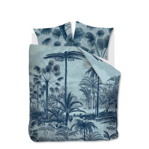 At Home AHWM Tour du Monde BlueGreen - Katoen - 200x200/220 - Wit
