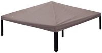 vidaXL Tuinpaviljoenhoes Taupe 300 x 300 cm Polyester en Staal