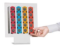 Macom 834 koffiecapsulehouder 20 capsules Staal Chroom