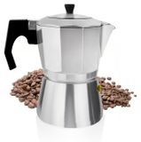 Aluminium Percolator voor Expresso - 3 Kopjes