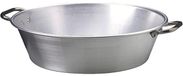 Aluminium casserole avec couvercle, diamètre 60 cm, argenté, 1 pièce.