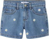 NAME IT Meisjes Bermuda shorts NKFBELLA REG DNM SHORTS 3674-BE NOOS Katoen Blauw