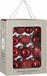 House of Seasons Edelman Bv 26x Glazen Kerstballen Rood 5-6-7 cm - Glans en Mat