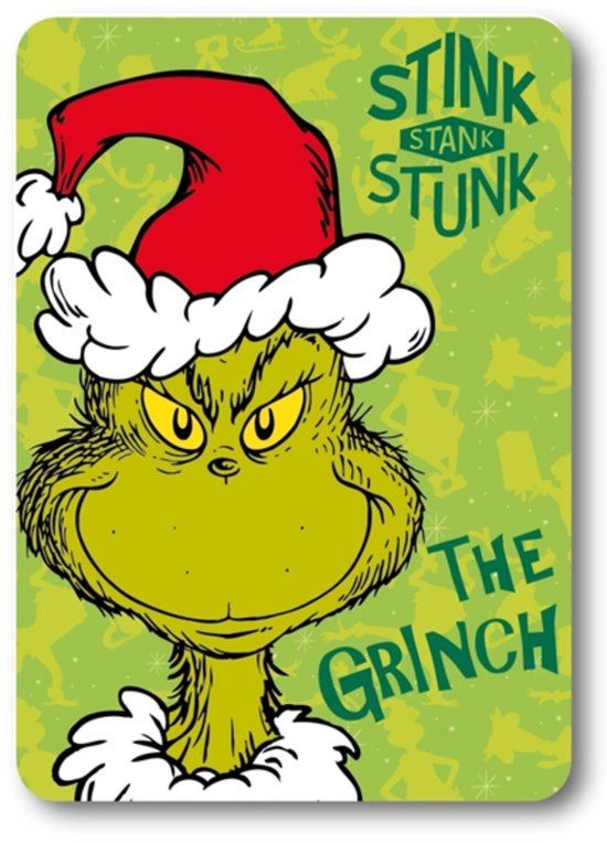 THE GRINCH The Grinch Stink Christmas Fleece deken 100 x 140 cm