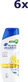 Head & Shoulders Citrus Fresh Shampoo - 6 x 250 ml