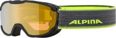 Alpina Pheos Junior Q-Lite Skibril | Zwart Geel | Categorie 2