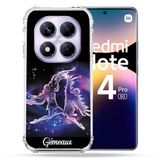 Cokitec Versterkte hoes voor Xiaomi Redmi Note 14 Pro 5G sterrenbeeld 2 Tweelingen