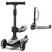 Kidiyana Lamborghini kinderloopscooter, geschikt voor kinderen vanaf 3 jaar tot 50 kg - Loopscooter met zitting en 2 stuurmodi, lichtgewicht aluminium frame, lichtgevende wielen, achterrem