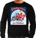Bellatio Decorations Shoppartners Bv Foute kersttrui sweater - motorliefhebbers - driving home for christmas - zwart - heren - bikers XL