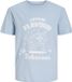 JACK&JONES Jongens T-shirt JJFUNNY FRUIT TEE SS CREW NECK JNR - Maat 164 - Katoen - Ronde hals - Printopdruk - Celestial Blue